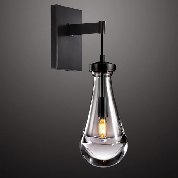 Raindrop Wall Sconces, Black Wall Sconces Modern Bathroom Lights, Sconces Wal...