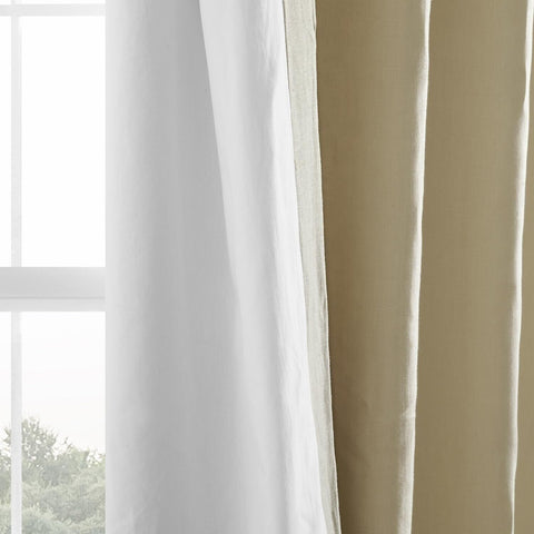 HPD HALF PRICE DRAPES French Linen Curtains 96 Inches Long Room Darkening Cur...