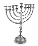 Extra Large Traditional Chanukah Menorah use with Thick Shabbat Candles or Oi...