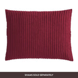 Beatrice Home Fashions Channel Chenille Bedspread, Twin, Burgundy