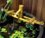 Aquascape Adjustable Pouring Bamboo Fountain for Ponds and Water Gardens, Pol...