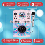 Singing Machine Portable Karaoke Machine for Adults & Kids with Wired Microph...