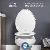 Bemis Assurance 3" Raised Toilet Seat for Seniors, Clean Shield Guard, Secure...