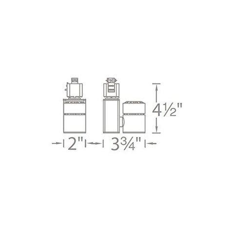 WAC Lighting H-1014N-830-BK Exterminator II LED Energy Star Track Fixture, Bl...