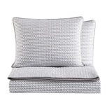 City Scene - King Quilt Set, Reversible Cotton Bedding with Matching Shams, A...