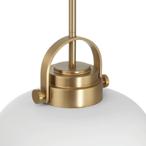 Arte - Industrial Metal 2-Tone Ceiling Light, White and Gold