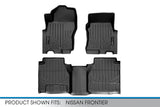 SMARTLINER All Weather Protection 2 Row Floor Liners Black for 2022-2024 Chev...