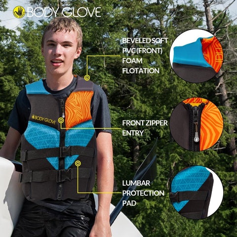 Body Glove- Phantom Men's Evoprene PFD-Adult Life Jacket - Coast Guard Approv...