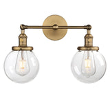 Phansthy Vintage 2 Light Wall Sconce Industrial Wall Light with Dual 5.9 Inch...