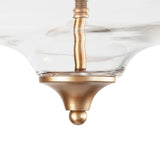 KSANA Ceiling Light, Gold Semi Flush Mount Ceiling Lights, Modern 3 Light Clo...