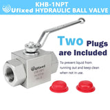 1" High Pressure Hydraulic Ball Valve Pressure Washer Ball Valve 4500 Psi 1 I...