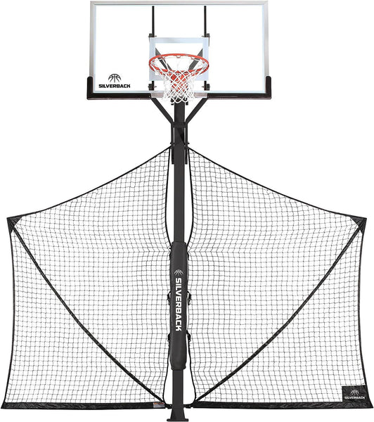 Silverback Basketball Yard Large (10 feet wide by 8 tall), White/Black