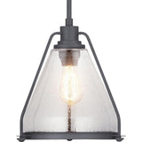 Progress Lighting Range Collection 1-Light Clear Seeded Glass Coastal Pendant...