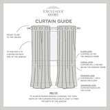 Exclusive Home Branches Linen Blend Grommet Top Curtain Panel Pair, 54"x84", ...