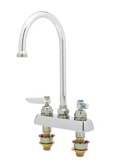 T&S Brass B-1141-XS B-1141-Xs, Workboard Faucet, Deck Mount, 4-Inch Centers, ...