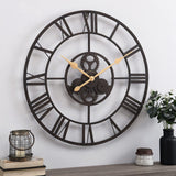 FirsTime & Co. Dark Brown Rutherford Gears Wall Clock for Home Office, School...