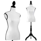 SereneLife Torso Display Female Mannequin with Adjustable Height (52-64 Inche...