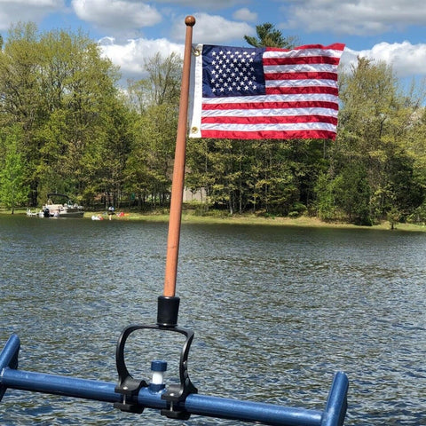 Taylor Made KW-Series Flagpole Mount for Boats, Universal Clamp-On Mount, Fit...