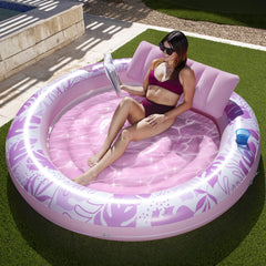 Sloosh Tanning Pool Lounger Float, Luxury Fabric Large Pool Floats Inflatable...