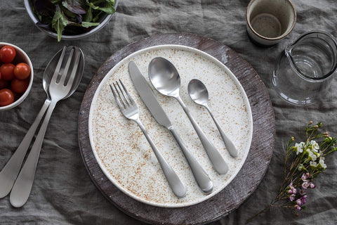MEPRA CUTLERY PCS 20-Piece Natura Ice Flatware Set, Silver (104222020)