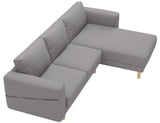 Durable Three Or Two (3 or 2) Seat with Chaise Sofa Cover Replacement Custom ...