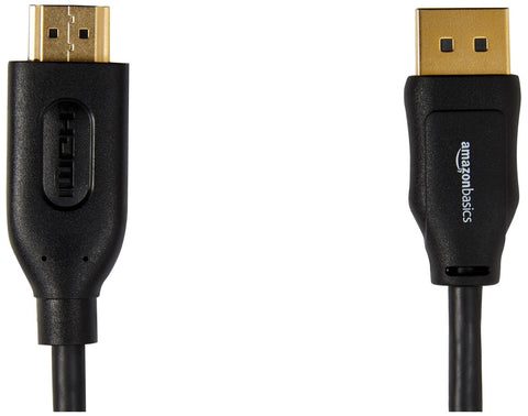 Amazon Basics DisplayPort to HDMI Display Cable, Uni-Directional, 1920x1200, ...