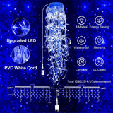 JXLEDAYY Christmas Lights Super Long 1280 LED 131 FT LED String Lights with 2...