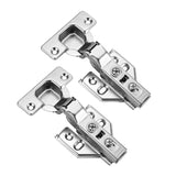 40pcs Soft Close Cabinet Concealed Hinges European Half Overlay,110 Degree,Fr...