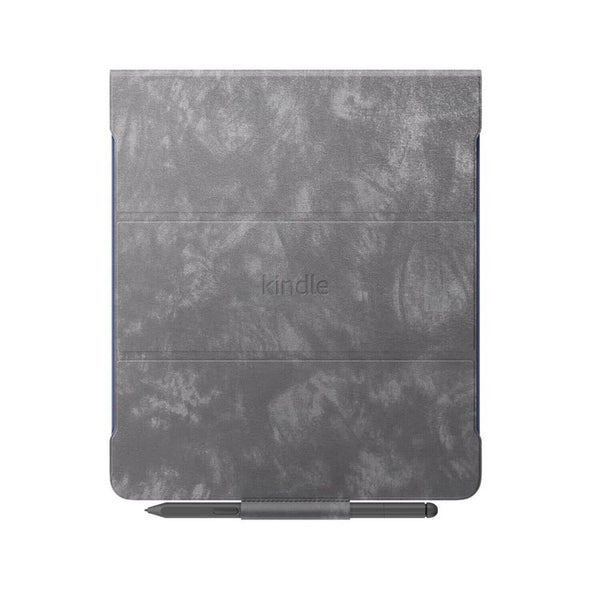 Amazon Kindle Scribe Brush Print Leather Folio Cover with Magnetic Attach, Sl...