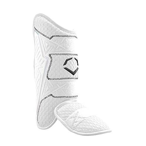 EvoShield Pro-SRZ 2.0 Batter's Leg Guard - White, Left Hitter, White