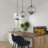 Livex Lighting 4664-04 4 Light Black Chandelier