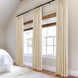 100% Blackout Shield Pinch Pleated Curtains 84 Inch Length 2 Panels Set, Line...