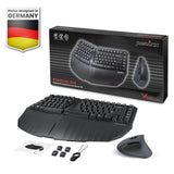 Perixx PERIDUO-813B US, Wireless Ergonomic Compact Keyboard & Vertical Mouse ...