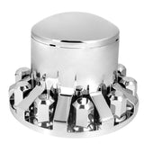 GG Grand General 40261 Chrome ABS Delux Rear Axle Cover Set with Round Hub an...