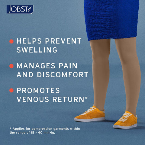 JOBST Relief Knee High Graduated Compression Socks, 30-40mmHg - Comfortable U...