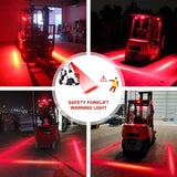 Forklift Safety Light LED Upgrade, Red Zone Forklift Danger Zone Warning Ligh...