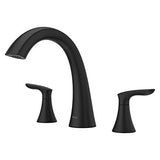 Pfister Weller Roman Bathtub Faucet (Valve Sold Separately), Matte Black