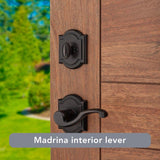 Baldwin Medina, Front Entry Handleset with Interior Lever, Featuring SmartKey...