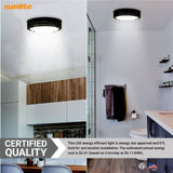 Sunlite 87769 13-Inch LED Decorative Band Trim Flush Mount Light Fixture, 20 ...