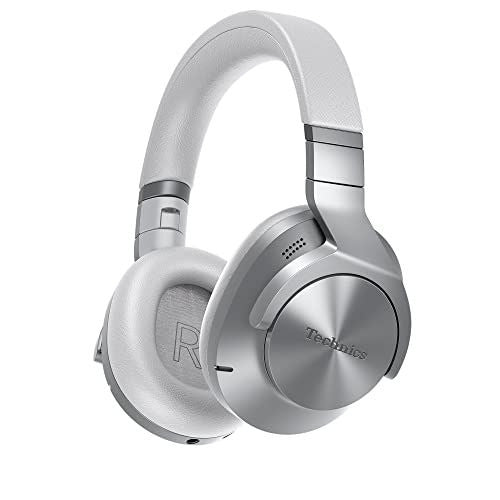 Technics Wireless Noise Cancelling Headphones, High-Fidelity Large, Silver