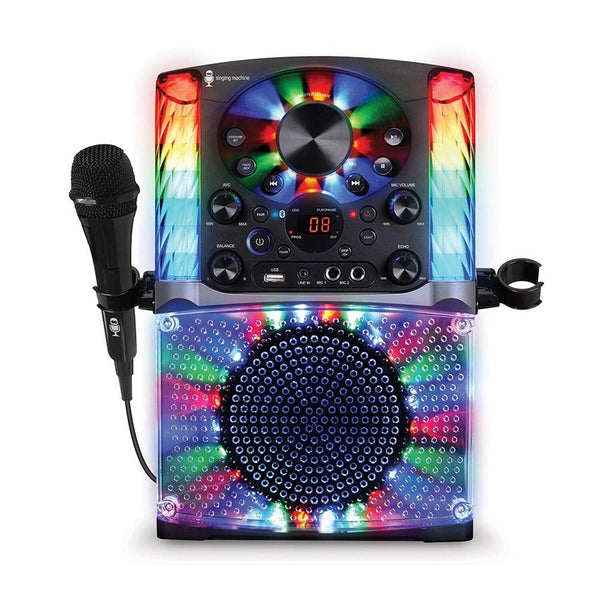 Singing Machine SML625BTBKD Karaoke Machine, Portable Bluetooth CD+G Karaoke ...