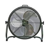 iLiving 18" Rechargeable Battery Operated Camping Floor Fan, 18-Inch, Green