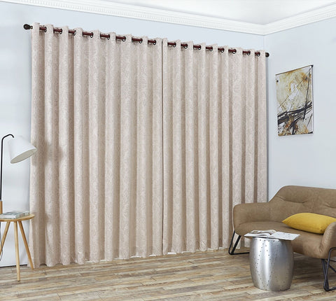 Linen Zone Ivory Beige Extra Wide Curtains for Wall Partition. Sliding Hangin...