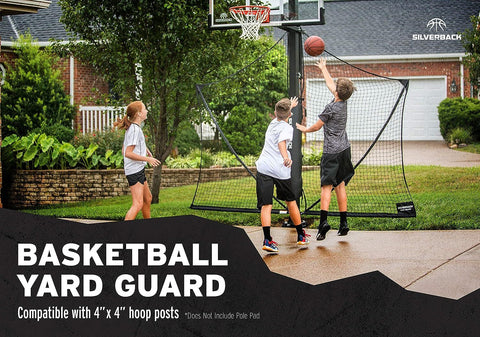 Silverback Basketball Yard Large (10 feet wide by 8 tall), White/Black