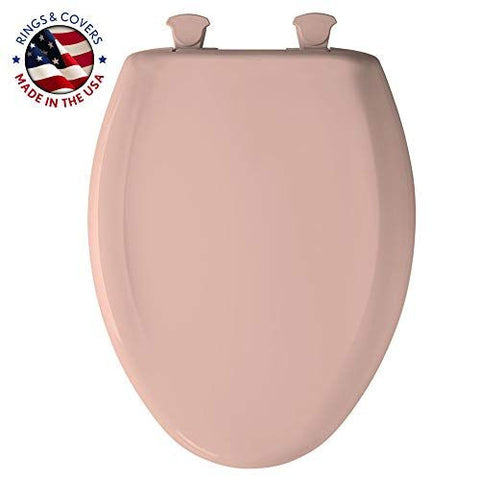 Bemis 1200SLOWT 063 Toilet Seat will Slow Close, Elongated, Venetian Pink