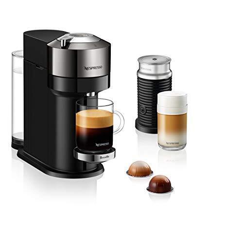 Nespresso Vertuo Next Deluxe Coffee and Espresso Maker, Pure Small, Chrome