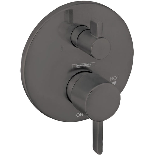 hansgrohe Ecostat Modern 2-Handle Pressure Balance Shower Valve Trim with Div...