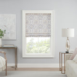 Waverly Adonis Medallion 100% Blackout Roman Shade, Cordless and Noise Reduci...