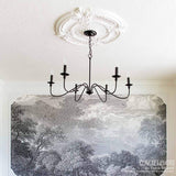 Ekena Millwork CM26ATUWC Attica with Rose Ceiling Medallion, 26"OD x 3 3/4"ID...