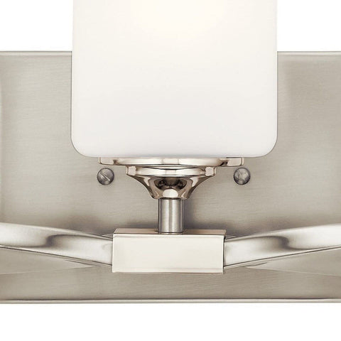 Kichler Marette 22.75" Vanity Light in Brushed Nickel, 3-Light Modern Bathroo...